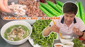 Húp sạch tô cháo CÁ LÓC BẦU RAU ĐẮNG 35k/tô thanh đạm - Na TV