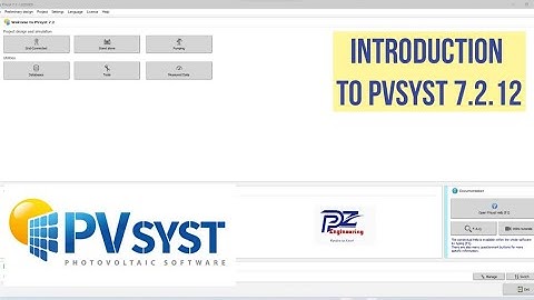 Introduction to PVSyst 7.2.12