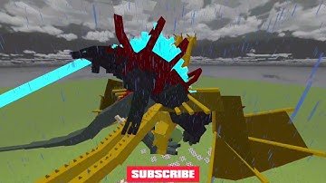 Minecraft Ghidorah & Titan Skullcrawler Vs Armored Godzilla #trending #status #shorts #gaming