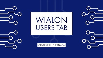 Wialon - Basics of the Users Tab