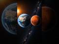 What if Earth and Mars are actually cosmic siblings?🌍🔴 #earth #mars #space #solarsystem #shorts