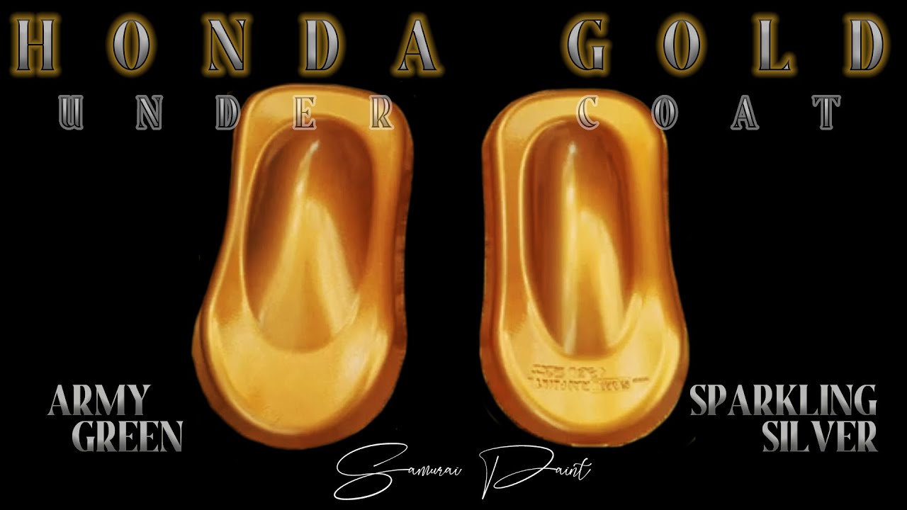 NEW COLOR HONDA GOLD H235 SAMURAI PAINT ON 2 DIFFERENT UNDERCOAT / BASECOAT YouTube
