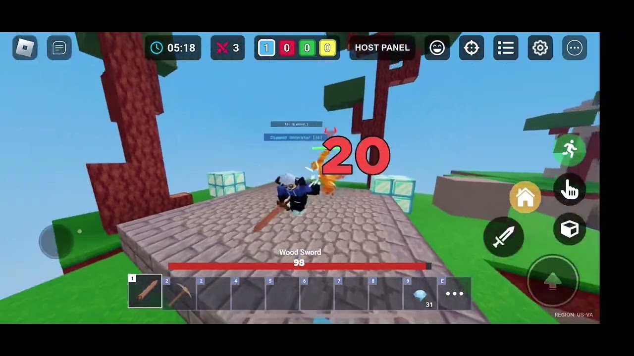 OP Glitch in Roblox bedwar DEV fix this - YouTube