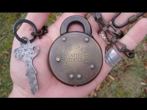 unlocking the 100 year old street letter box lock very exciting