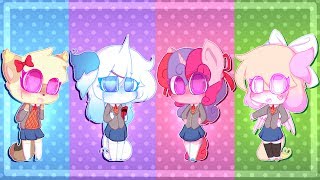 (OLD) ☆ Chibi! Doki Doki Literature club (gucci gucci gay club) | speedpaint - ft. gay friends ☆