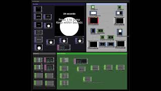 Beautiful little game network in TouchDesigner using my state machine system!