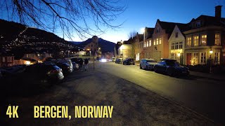 4K Winter Morning in Bergen | Walk From Klosteret til Lille Lungegårdsvann