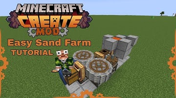 Easy Sand Farm : Create Mod Tutorial : Minecraft 1.21.1