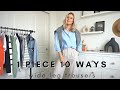 Wide Leg Trousers | 1 Piece 10 Ways | Fall Fashion