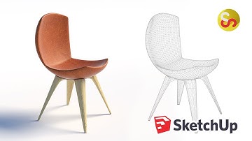 Modeling a chair out of a sphere with SUbD - Sketchup timelapse tutorial