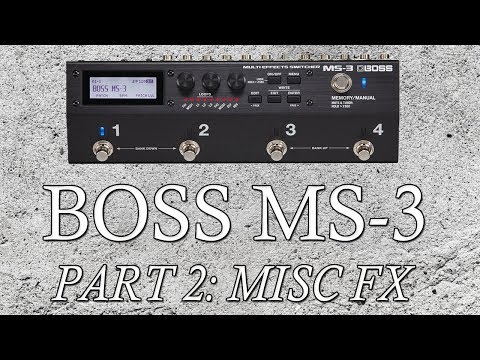 BOSS MS-3 FX Demonstration - Part 2: Miscellaneous FX - YouTube