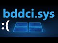 Ошибка bddci.sys на синем экране в Windows 11/10 - Как исправить?