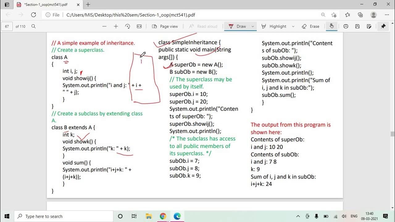 Lecture - 11 Simple Inheritance in Java - YouTube
