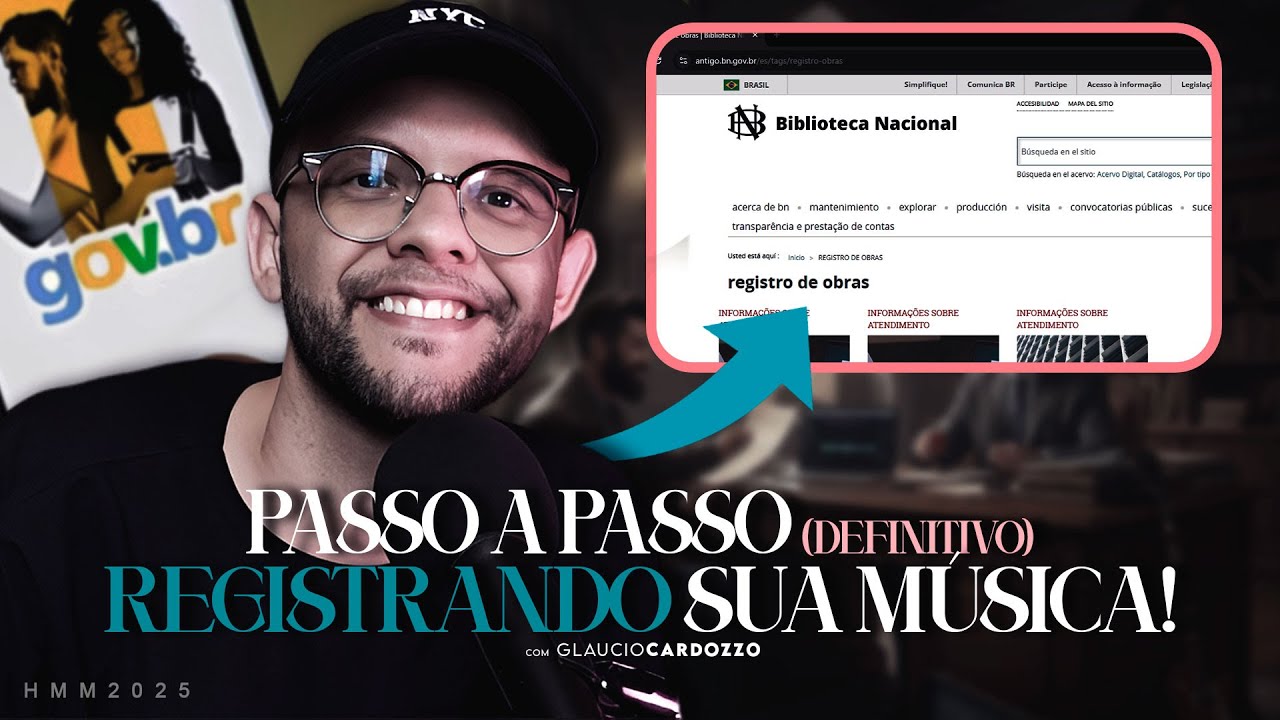 COMO REGISTRAR SUA MÚSICA (Obra) - Passo a passo online