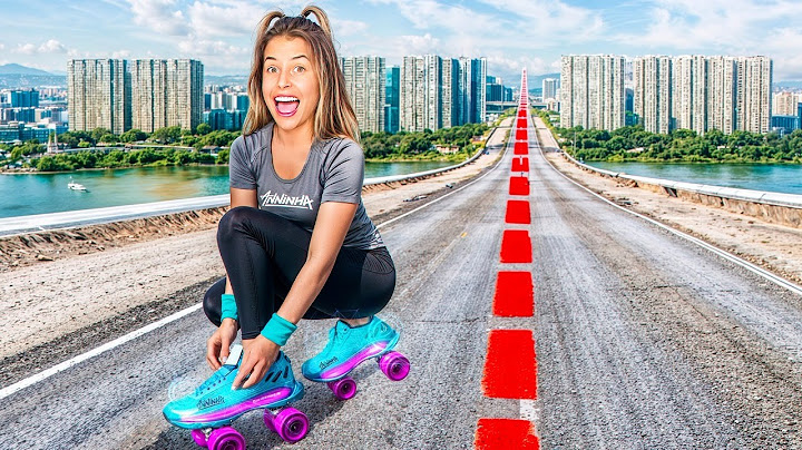 ATRAVESSEI A CIDADE EM LINHA RETA COM O MEU TÊNIS DE RODINHAS!