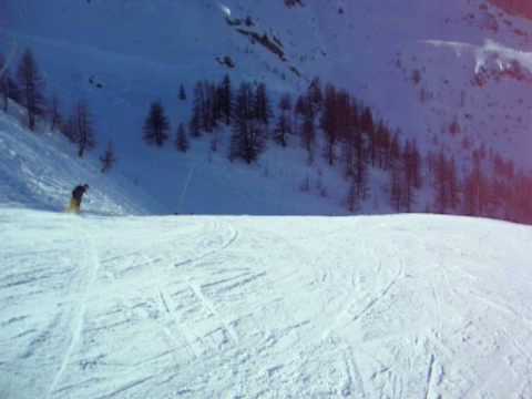 Snowboarding in Serre Chevalier Jan 2009