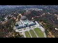 Hollywood Hills, Griffith Observatory Drone Footage USA 4K/Голливудские холмы, Обсерватория Гриффита