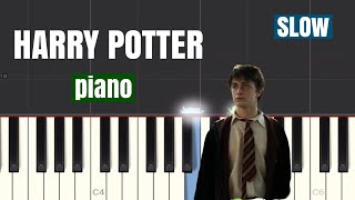 Harry Potter Theme (Hedwig’s Theme) - Piano Tutorial | Slow