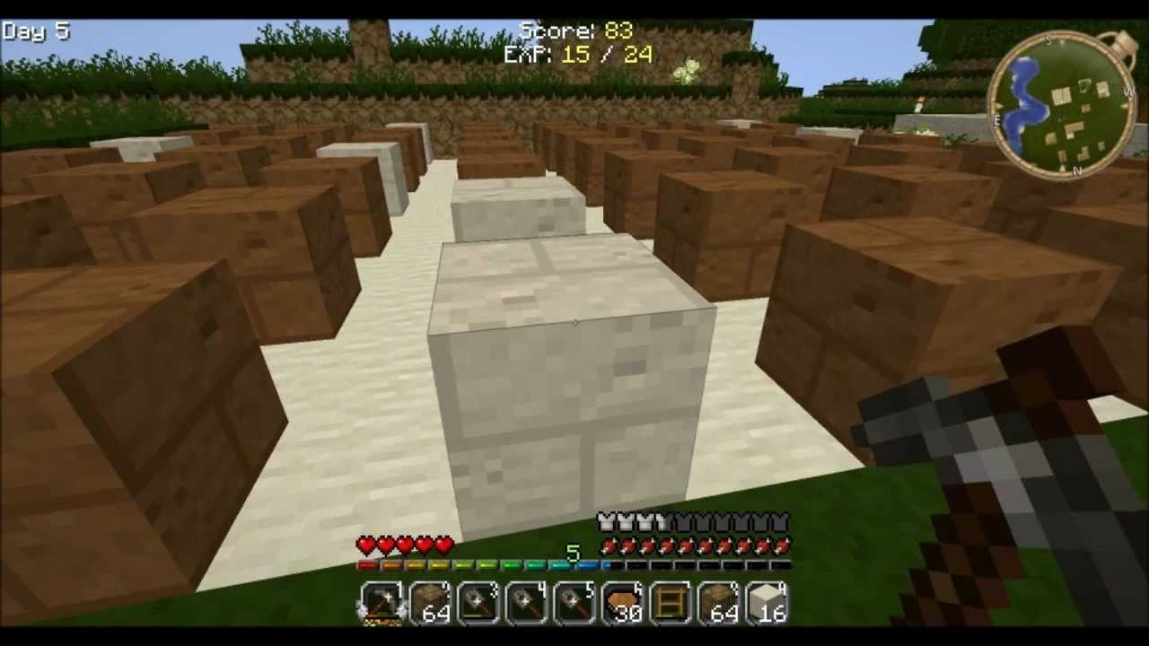 Minecraft Letsplay Yogbox 1.1 Ep.05 w/Fritz How to Make Mud Bricks