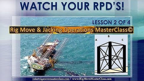 Rack Phase Difference, Watch your RPDs Lesson 2-4, a FREE Course by Rig Move & Jacking MasterClass©