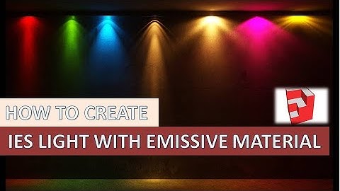 Sketchup Tutorial  Beginners -  HOW TO CREATE IES LIGHT II HOW TO ADD COLOURS TO IES LIGHT