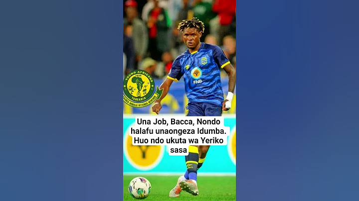 Una Job, Bacca, Nondo halafu unaongeza Idumba. Huo ndo ukuta wa Yeriko sasa