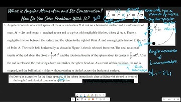 AP Physics C Mechanics (+AP Phys 1) FRQ 2023 #3 Conservation of Angular Momentum Problems