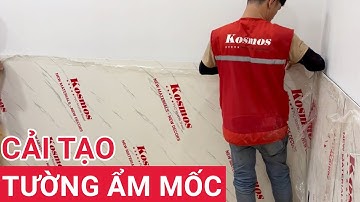 Cách thi công tấm nhựa giả đá lên tường bị thấm nước