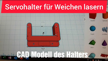 Servo Weichenantrieb unterflur Servohalter Holz lasern Modellbahn H0