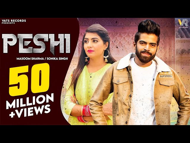 PESHI (Official Video) Masoom Sharma | Manisha Sharma | Sonika Singh | New Haryanvi Songs 2023 class=