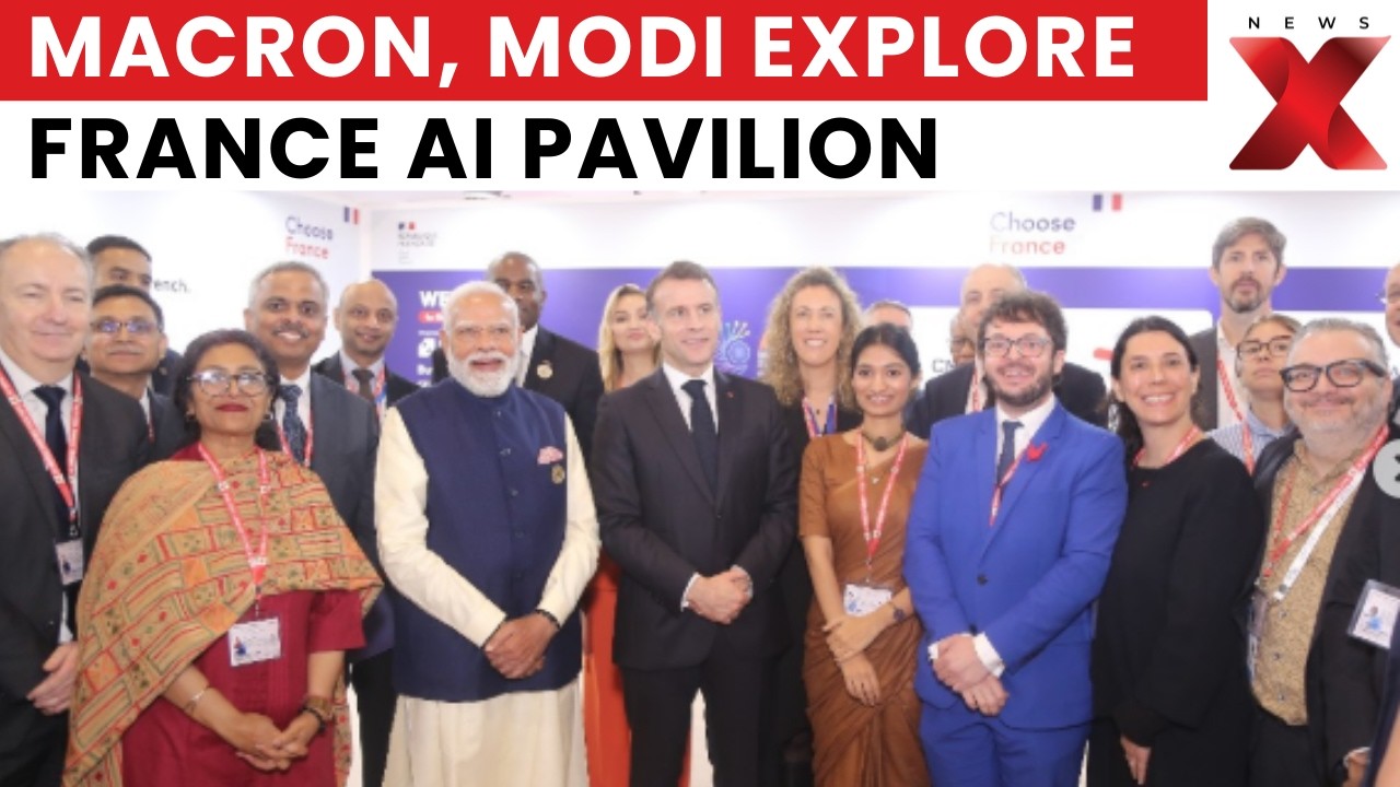 Macron & PM Modi Visit France’s Largest Pavilion At India AI Summit 2026 | NewsX