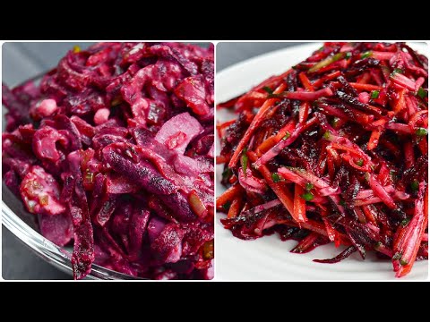2 бюджетных салата из свеклы! Неожиданно вкусное сочетание ингредиентов!