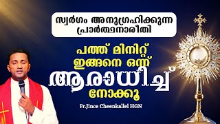 ദിവസവും ഇങ്ങനെ ആരാധന നടത്തിനോക്കൂ. അദ്‌ഭുതത്തിന്റെ വെളിച്ചം നിങ്ങൾ കാണും Fr. Jince Cheenkallel