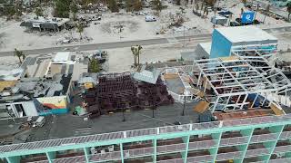Aerial view of Hurricane Ian Destruction on Fort Myers Beach - Lani Kai