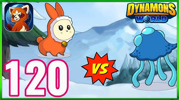 HYDRON Vs. HOPCHOP in Winterdale | Dynamons World - Gameplay Walkthrough – Part 120 (iOS, Android).