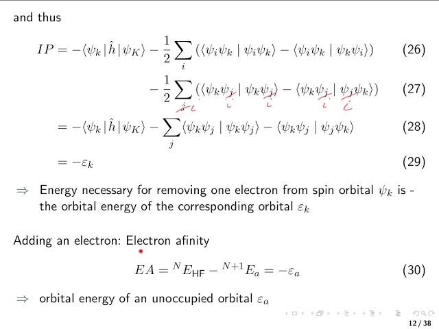 VK 20 Hartree Fock 3: Koopmans' theorem