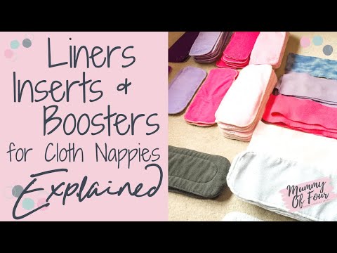 CLOTH NAPPY LINERS INSERTS AND BOOSTERS EXPLAINED | REUSABLE NAPPIES TUTORIAL
