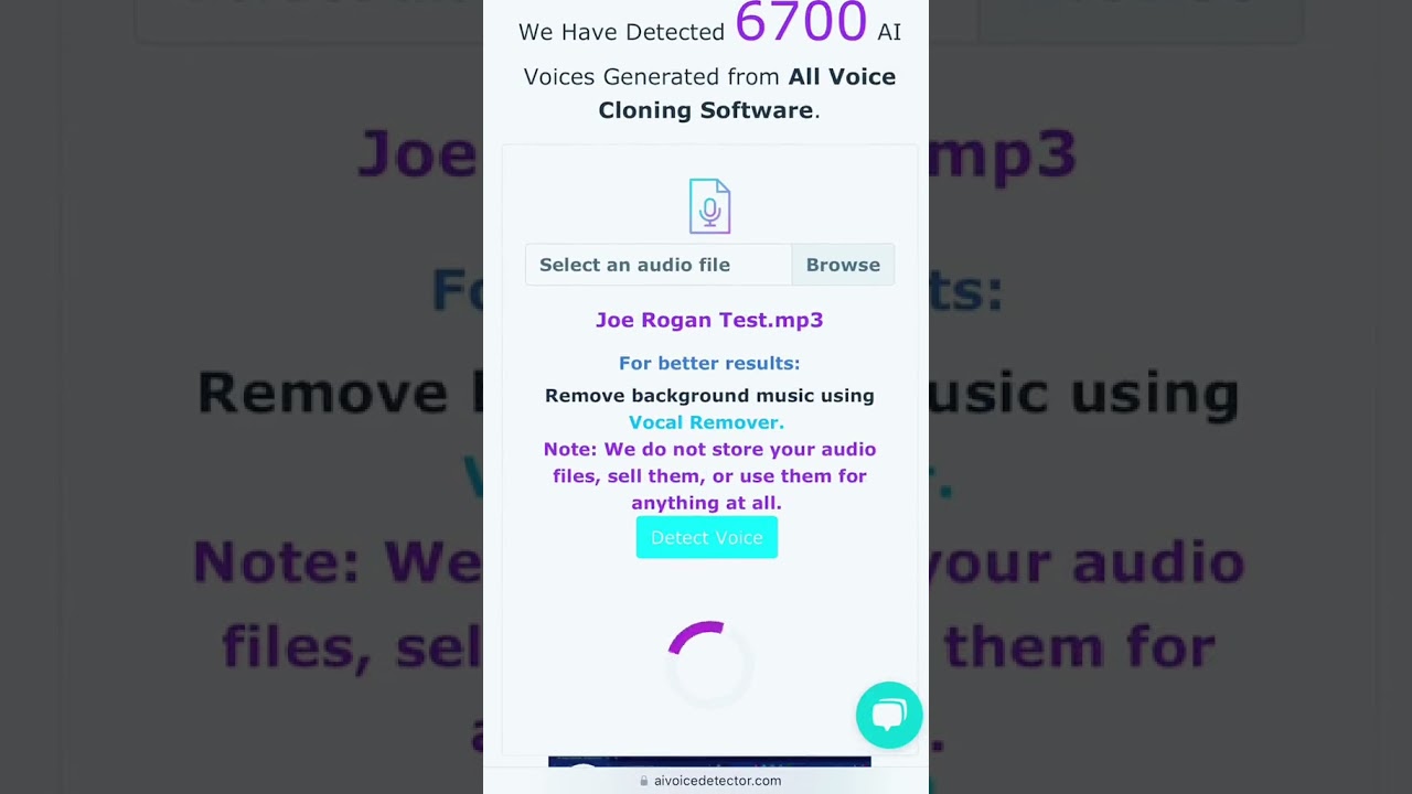 Detect AI Generated Voice Using AI Voice Detector