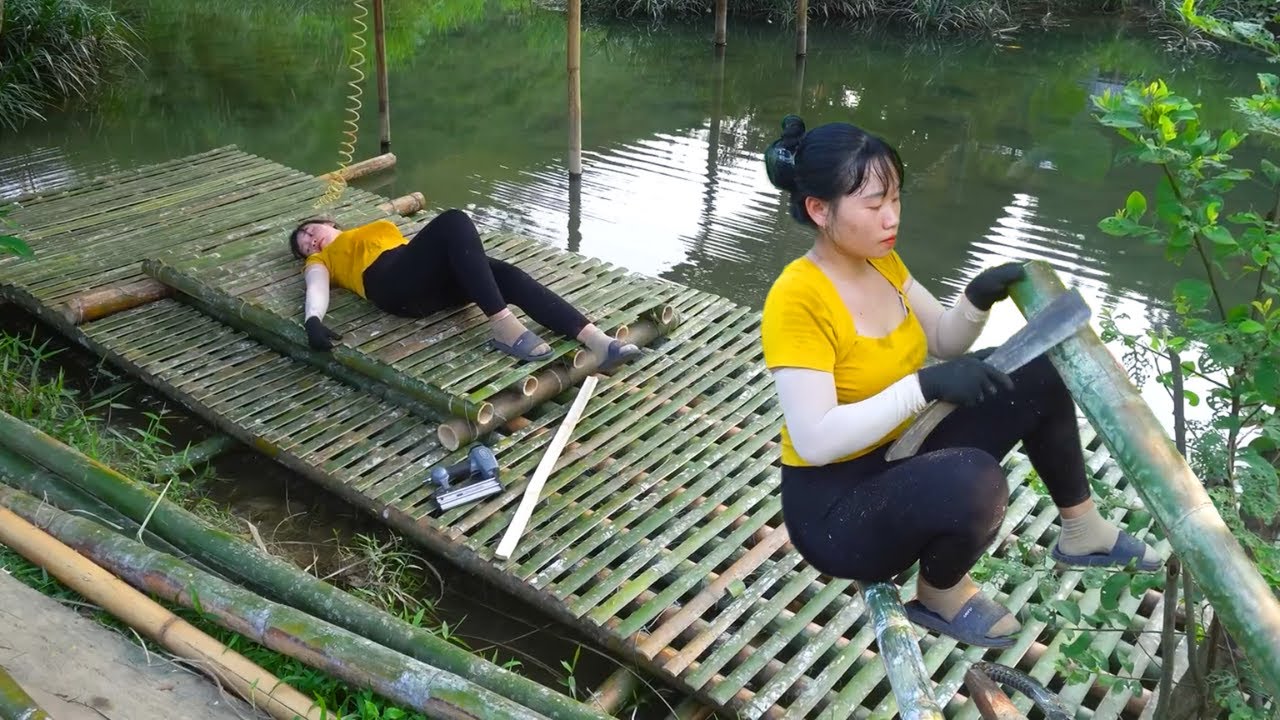 Building Raft Pvc Pipe How to Construct a Huge Raft with PVC Pipes and Bamboo Trees Easily at ...