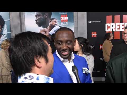 Terence Crawford Carpet Interview at Creed III Los Angeles Premiere