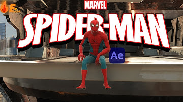 Spider-Man: animation by fx burner @Aftereffects @Element 3d