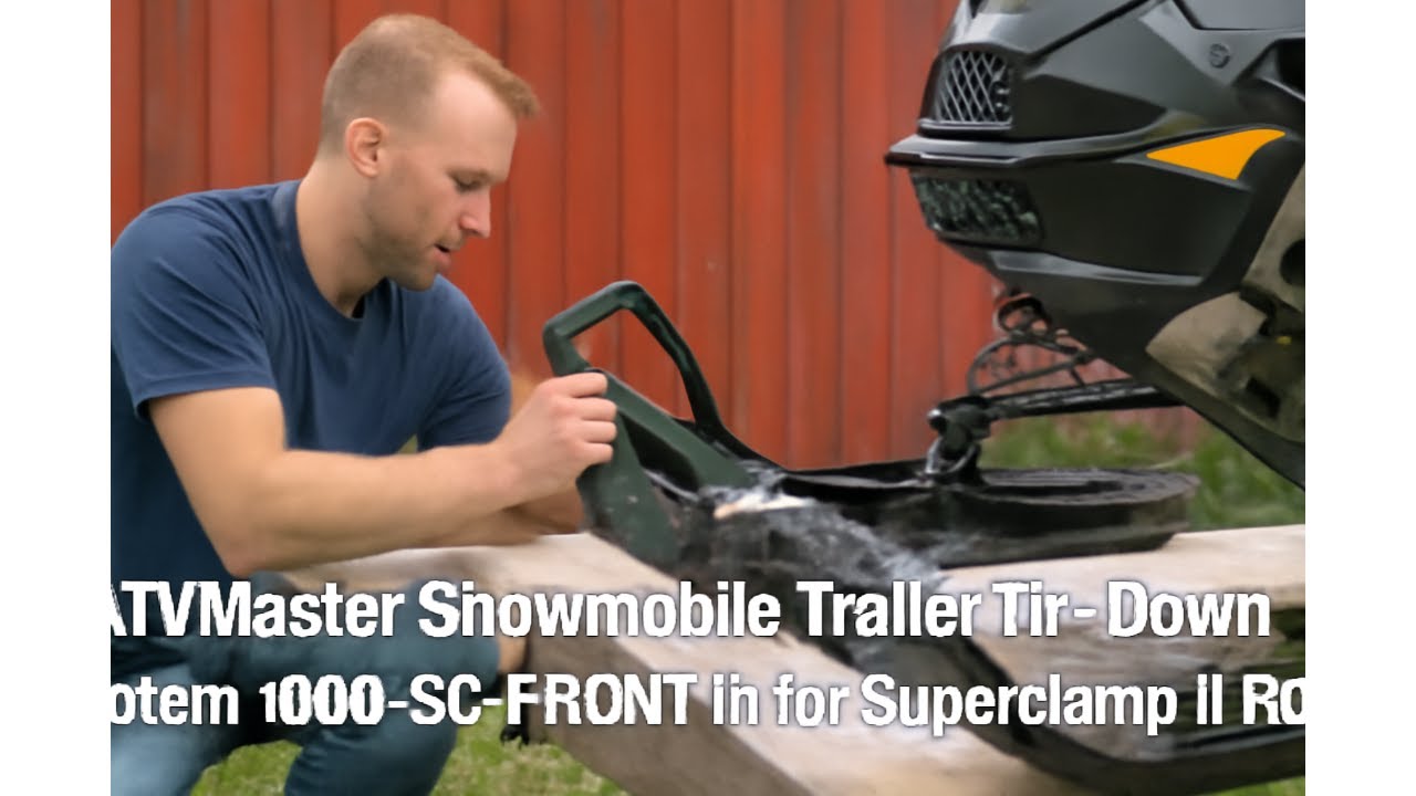 🚜 ATVMaster Snowmobile Trailer Tie-Down System 1000-SC-FRONT fit for Superclamp II Review 🚜