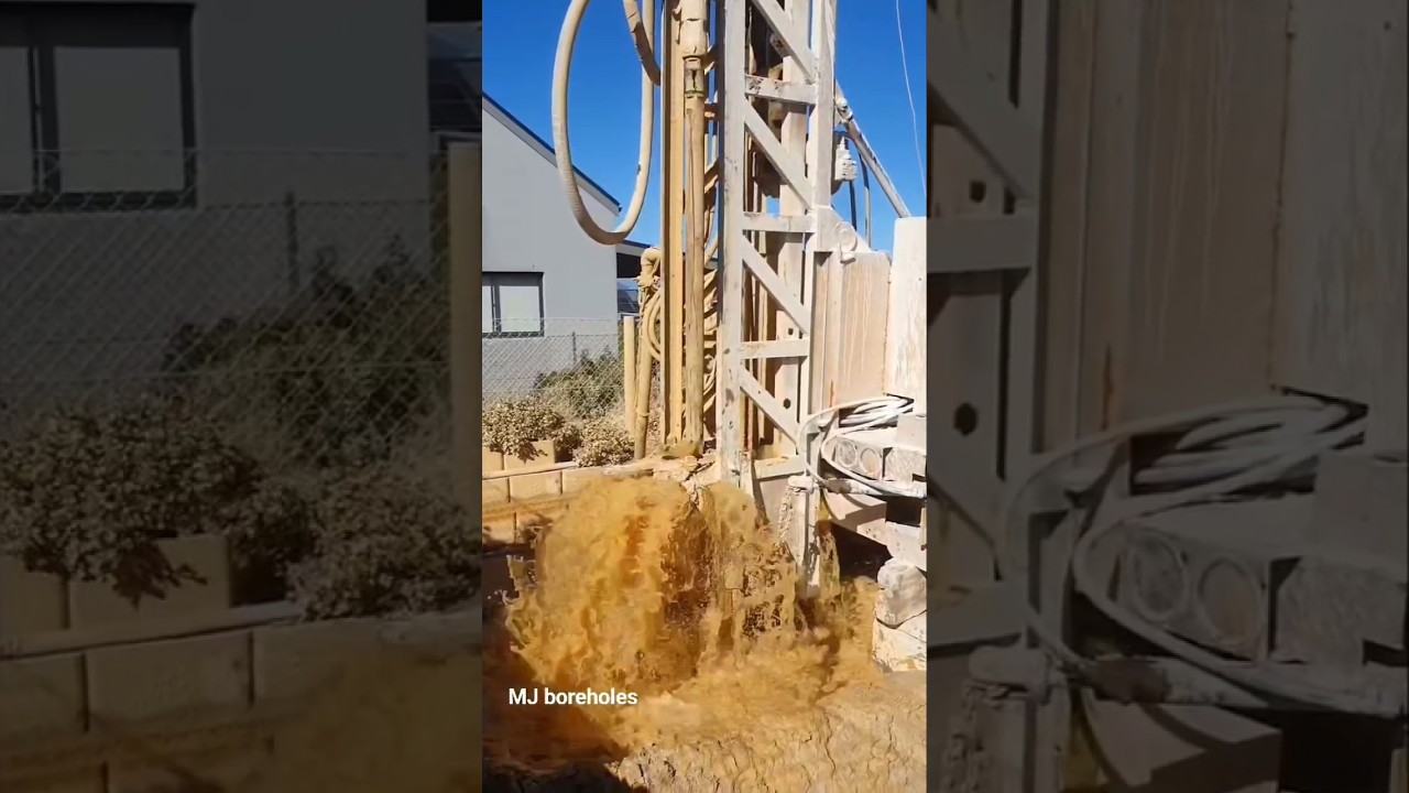 Drilling a borehole in Cape Town
