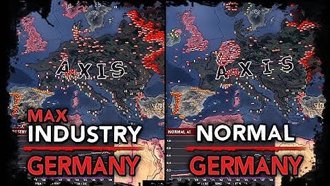 [HoI4] Double Timelapse - Max Industry Germany vs Normal Germany [EAI]