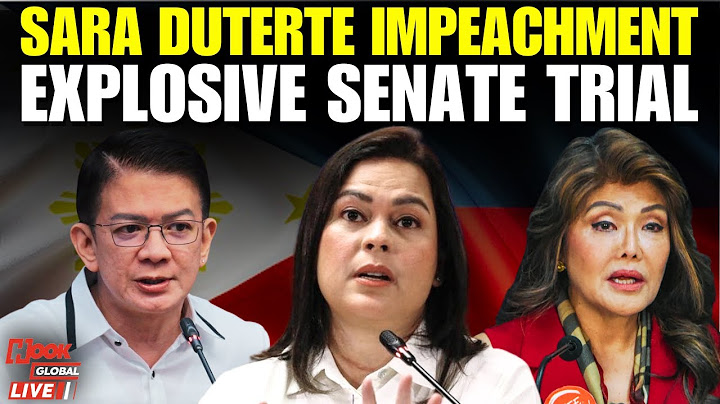 Sara Duterte Impeachment Trial LIVE: VP Faces Historic Charges | Senate Probes Begin | Philippines