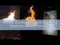 Review OutVue 19.5 inch Stainless Steel Smokeless Fire Pit, Outdoor Smokeless Firepit, Wood Burning
