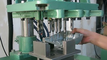 Multi holes 9 spindle gear pitch type tapping machine CX-4508