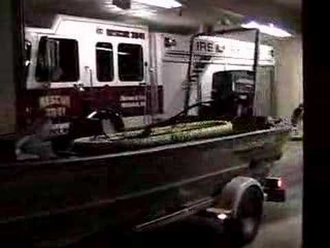 Dive unit and Boat heading to a water rescue in northern Lehigh County.