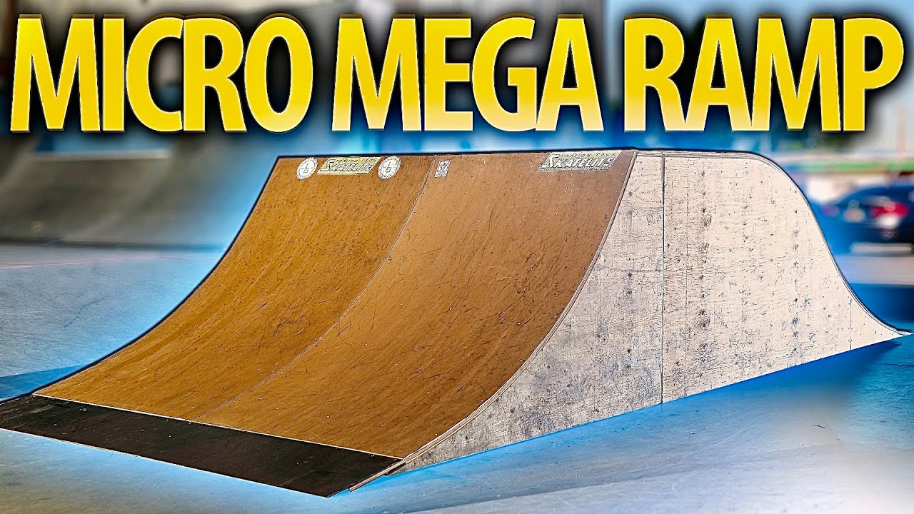 ⁣MICRO MEGA RAMP IN OUR SKATEPARK?!