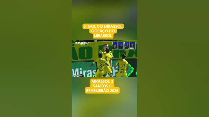 3º GOL DO MIRASSOL | GOLAÇO | Mirassol 3 x 0 Santos | Brasileirão 2025 #santos #mirassoL